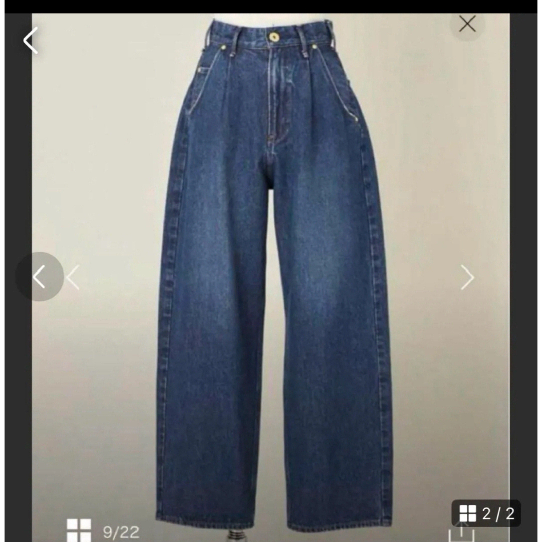 UNITED ARROWS - conte☆ upper hights タックデニムパンツ ☆さ UNITED ARROWS - conte☆ upper hights タックデニムパンツ ☆さ