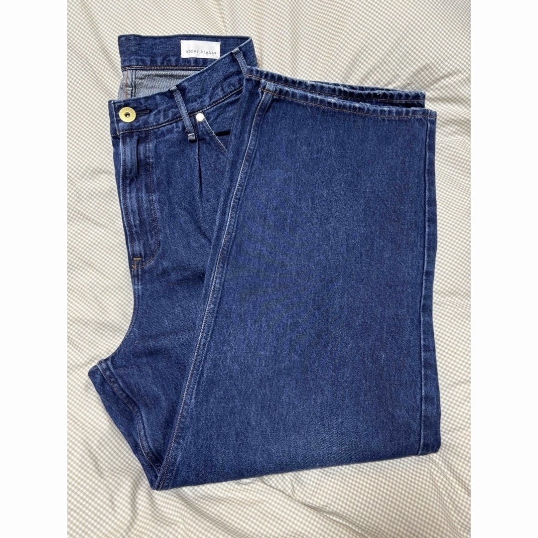 UNITED ARROWS - conte☆ upper hights タックデニムパンツ ☆さ UNITED ARROWS - conte☆ upper hights タックデニムパンツ ☆さ