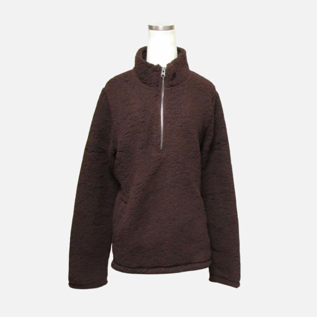 Abercrombie&Fitch - ★新品★アバクロンビー&フィッチ★シェルパハーフジップ (Brown/M)