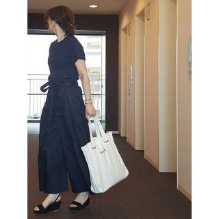 イエナ(IENA)のIENA RIBON 2016SS フレアーパンツ◆¥17,280☺︎ネイビー(その他)