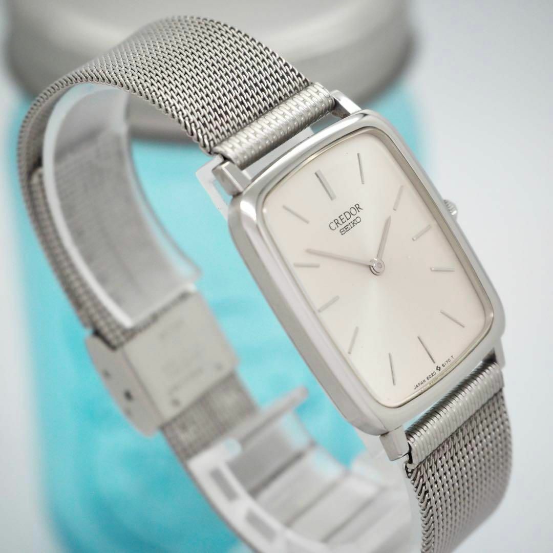 82 SEIKO CREDOR クレドール メンズ スクエア シンプル シルバー 82 SEIKO CREDOR クレドール メンズ スクエア シンプル シルバー