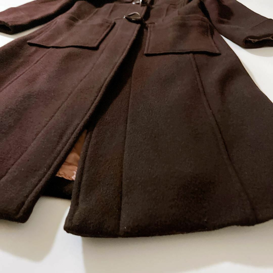 今ならほぼ即納! herlipto Long ブラウン M Coat Duffle Fitted ジャケット・アウター