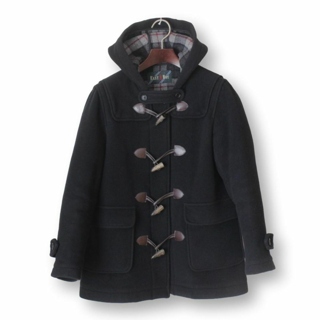 EASTBOY School - 36【極美品】イーストボーイ ダッフルコート 7 黒 S チンウォーマー付き