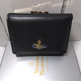 ヴィヴィアンウエストウッド(Vivienne Westwood)の【ショッパー付き】Vivienne Westwood　三つ折り財布 ブラック(折り財布)