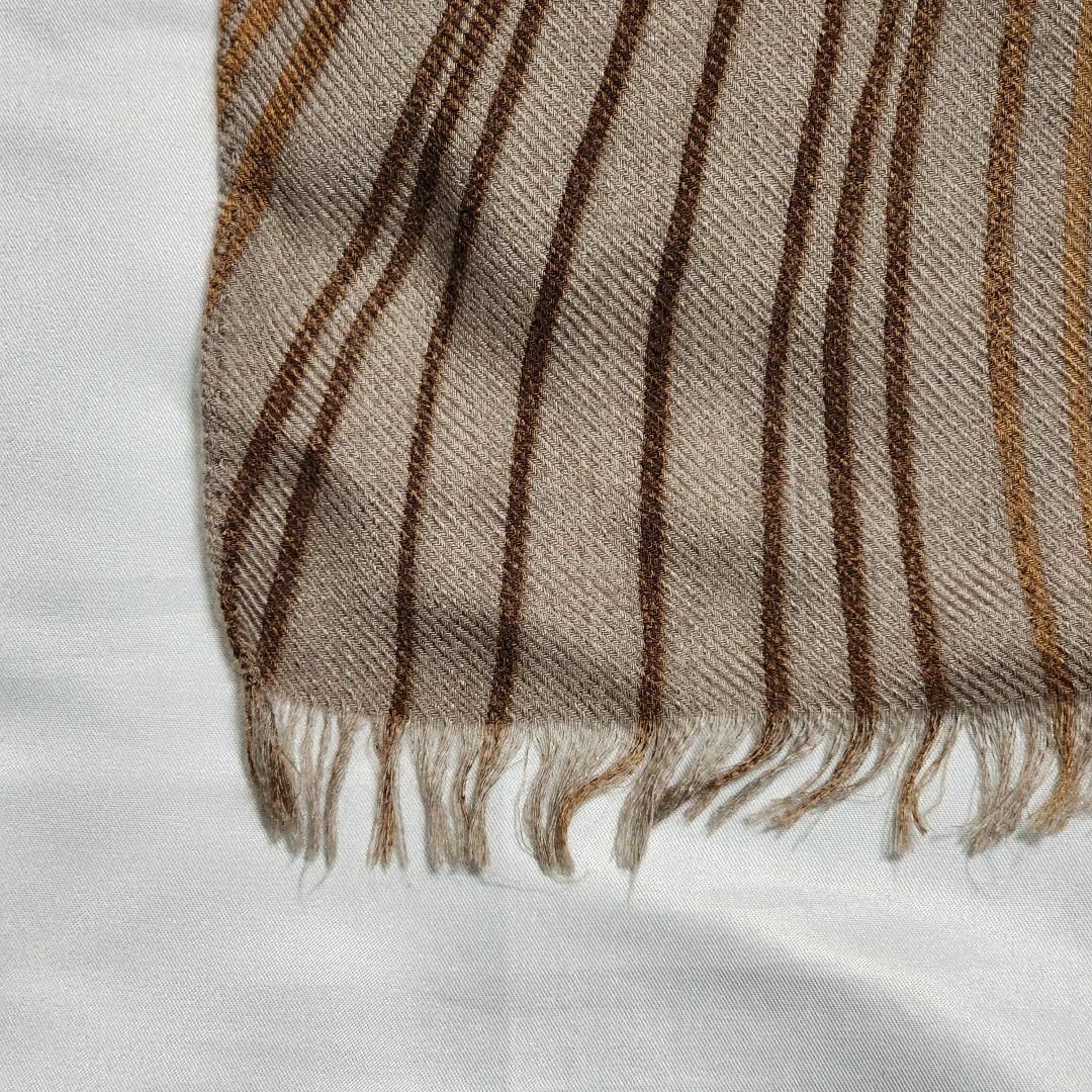 ☆Loro Piana☆ ストール 波線 カシミヤ シルク ブラウン ☆Loro Piana☆ ストール 波線 カシミヤ シルク ブラウン