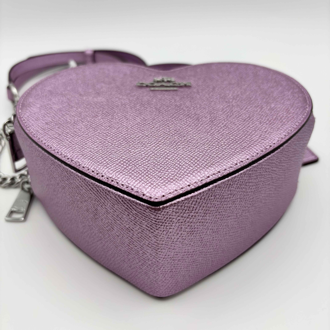 COACH - 【COACH☆新品】ハート クロスボディ!メタリックピンク COACH - 【COACH☆新品】ハート クロスボディ!メタリックピンク