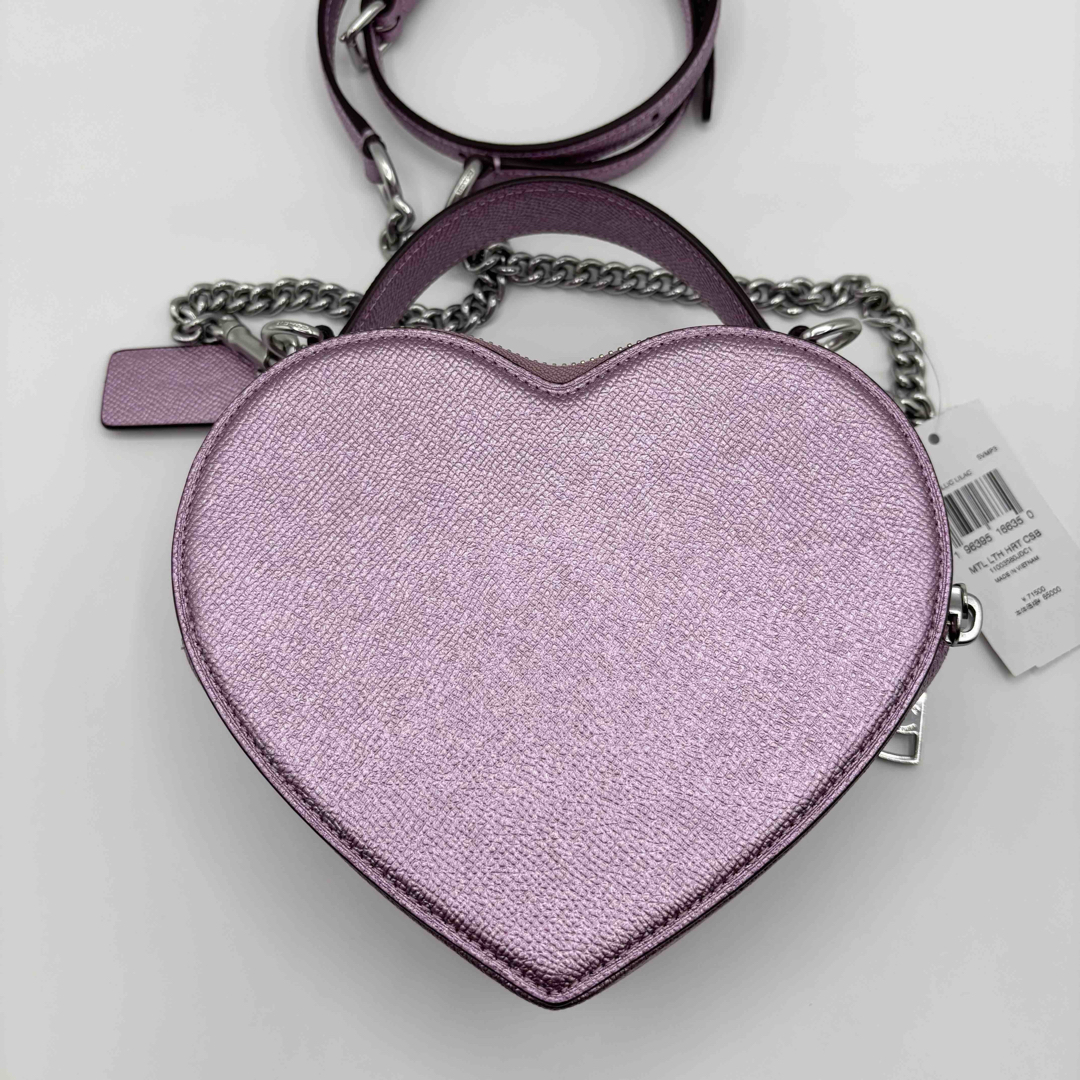 COACH - 【COACH☆新品】ハート クロスボディ!メタリックピンク COACH - 【COACH☆新品】ハート クロスボディ!メタリックピンク