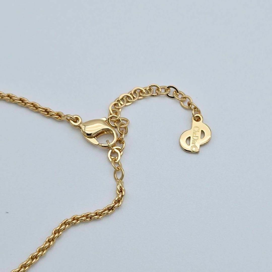 美品 ☆Dior☆ ネックレス トロッター ラインストーン スクエア 美品 ☆Dior☆ ネックレス トロッター ラインストーン スクエア