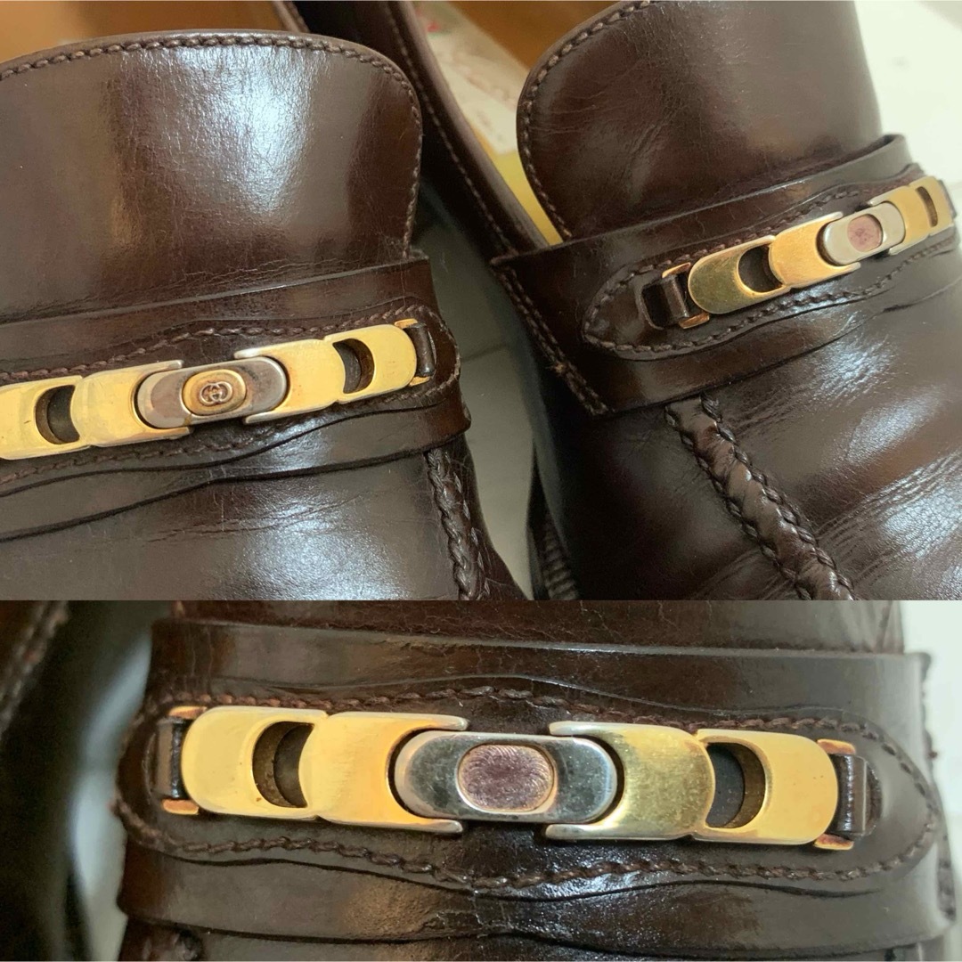 OLD GUCCI オールドグッチ 70s ITALY製 レザーローファー 39 OLD GUCCI オールドグッチ 70s ITALY製 レザーローファー 39