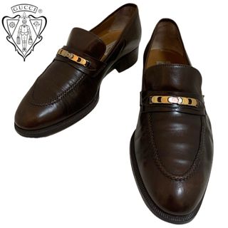 GUCCI - OLD GUCCI オールドグッチ 70s ITALY製 レザー GUCCI - OLD GUCCI オールドグッチ 70s ITALY製 レザー