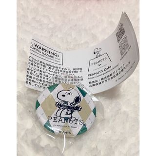スヌーピー(SNOOPY)のピーナッツカフェ　缶バッジ　クリスマス　スヌーピー(キャラクターグッズ)