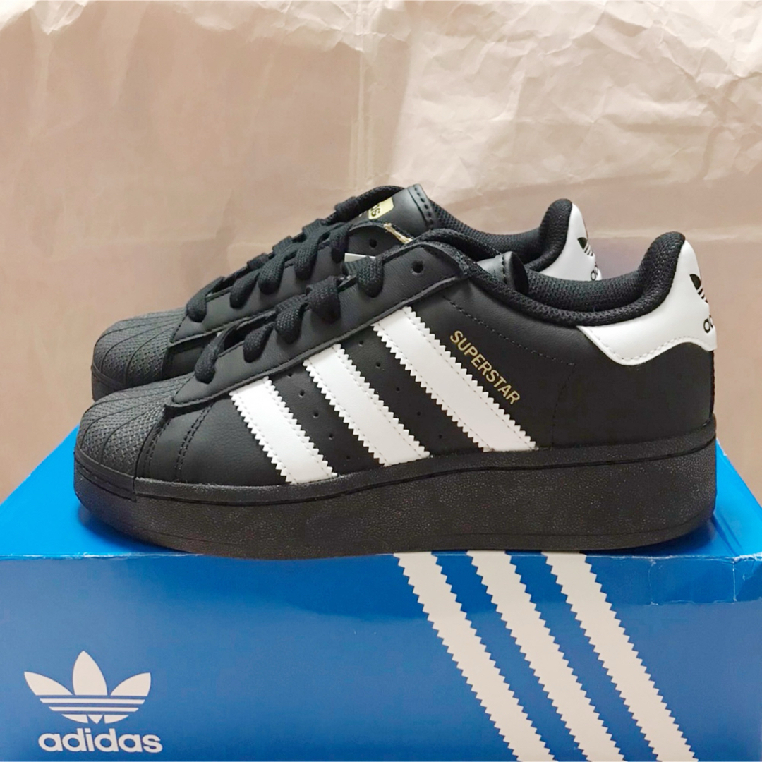 adidas Superstar XLG アディダス スーパースター 厚底 黒 adidas Superstar XLG アディダス スーパースター 厚底 黒