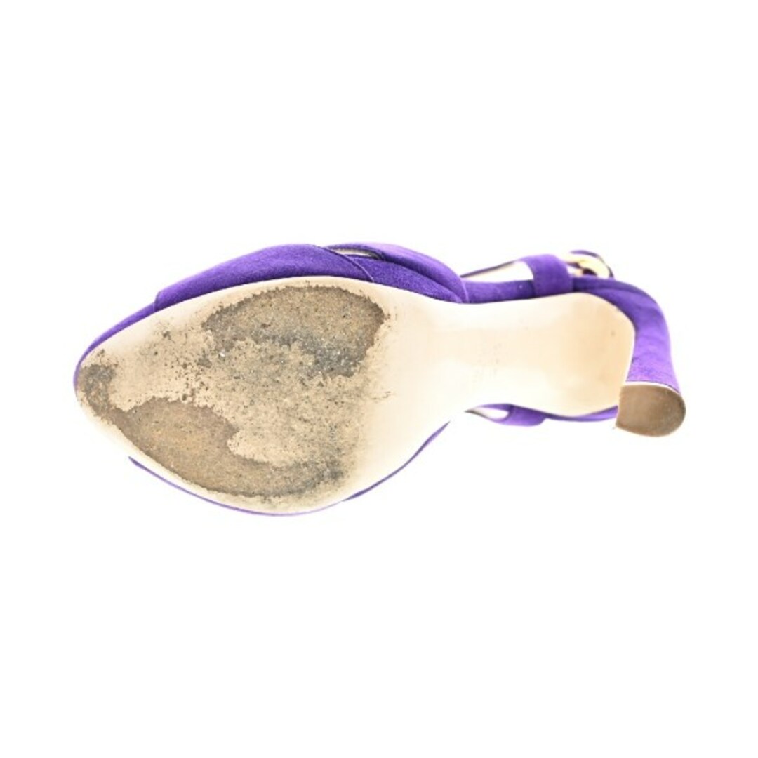 Miu Miu ミュウミュウ サンダル 36 1/2(23.5cm位) 紫 【古着】 Miu Miu ミュウミュウ サンダル 36 1/2(23.5cm位) 紫 【古着】