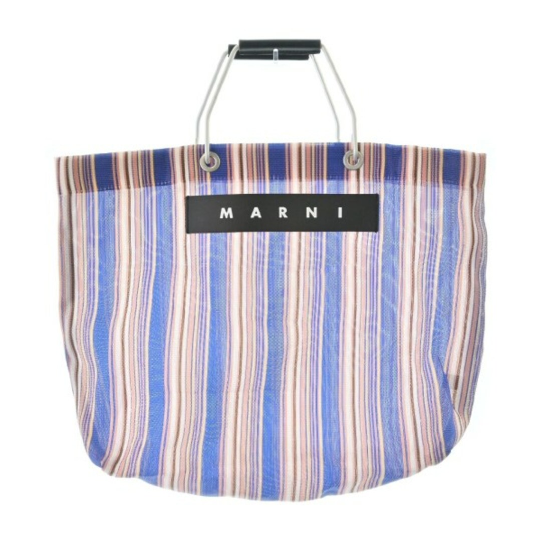 MARNI - MARNI マルニ トートバッグ - 青xピンクx茶等(ストライプ) 【古着】【中古】