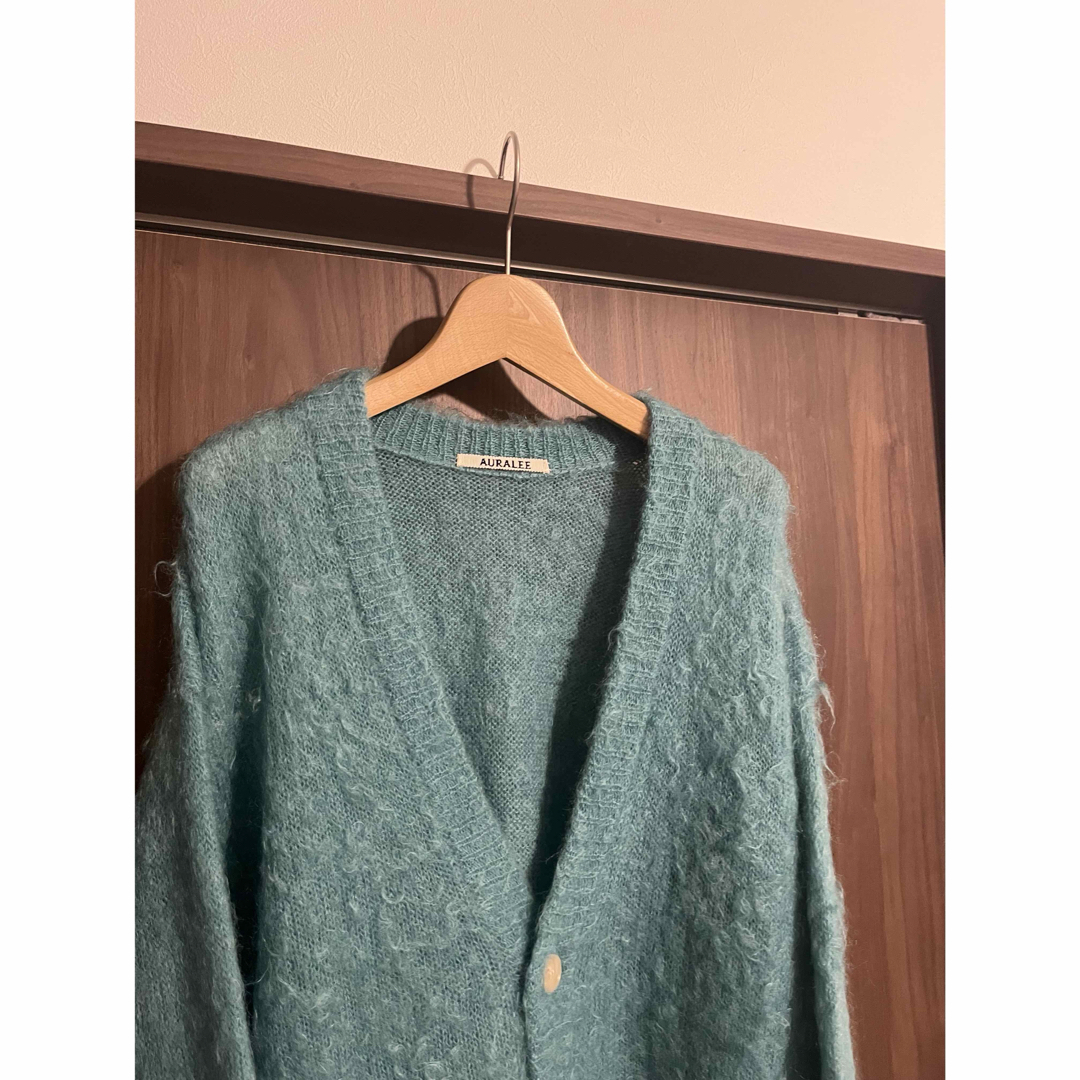 BRUSHED SUPER KID MOHAIR KNIT CARDIGAN BRUSHED SUPER KID MOHAIR KNIT CARDIGAN