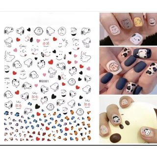 スヌーピー(SNOOPY)のラス１‼️スヌーピー★ネイルシール★キャラクター★チャーリー１枚(デコパーツ)