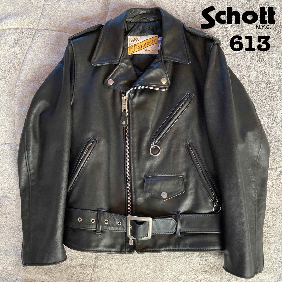 美品 70s Schott ワンスター 613 ダブル ライダースジャケット 美品 70s Schott ワンスター 613 ダブル ライダースジャケット