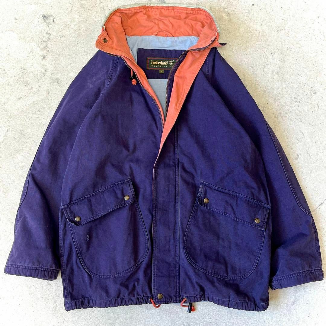 Timberland - レア 90s ティンバーランド M コットンミドル丈 Timberland - レア 90s ティンバーランド M コットンミドル丈