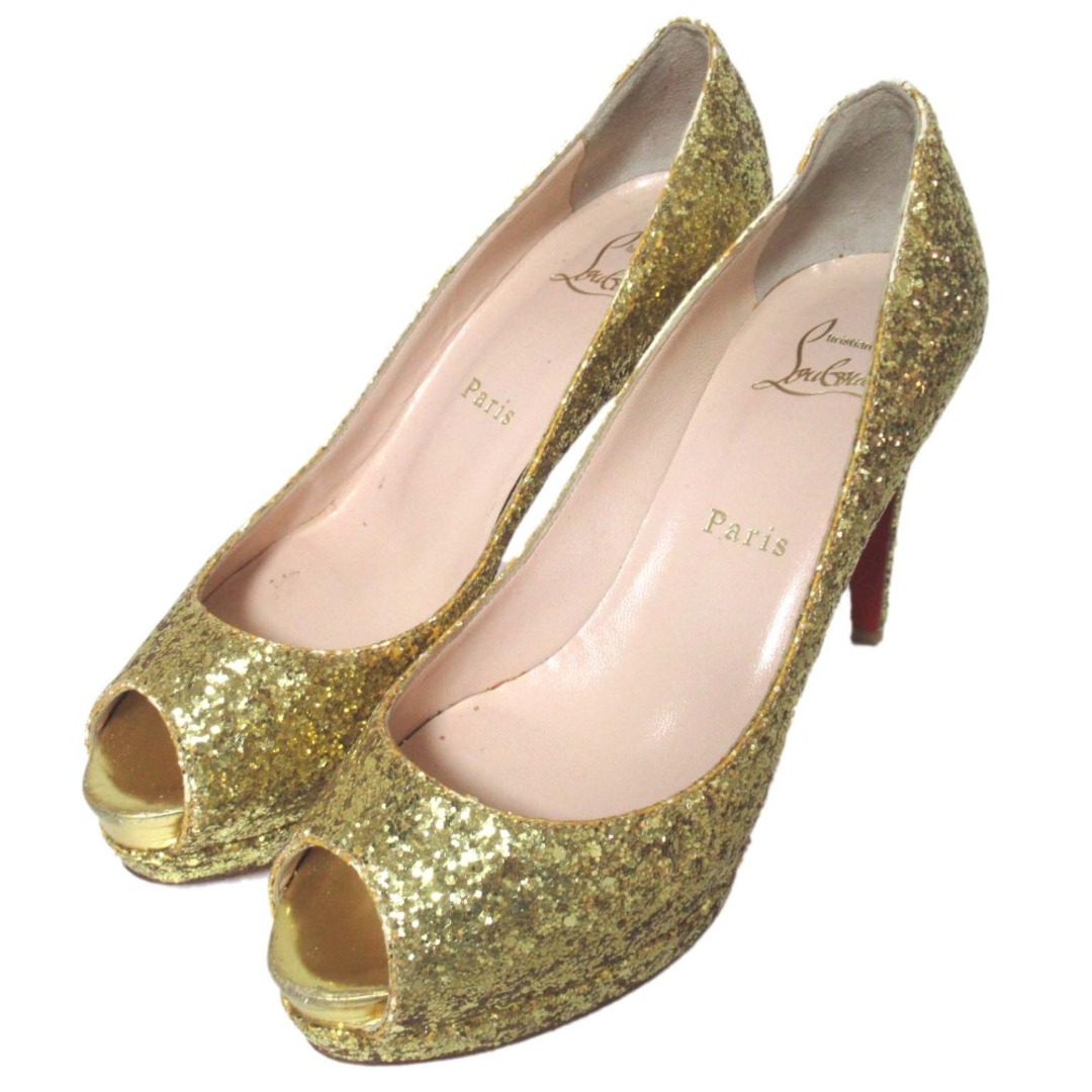 ほぼ美品 Christian Louboutin クリスチャンルブタン オープン ほぼ美品 Christian Louboutin クリスチャンルブタン オープン