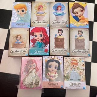 ディズニー(Disney)のディズニー Qposket プリンセス シンデレラ アリエル ベル フィギュア(キャラクターグッズ)