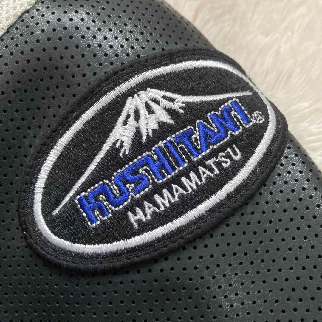 KUSHITANI(クシタニ)のKUSHITANIクシタニ 切替シングルライダース バイクウェア 状態良好 黒白 メンズのジャケット/アウター(ライダースジャケット)の商品写真