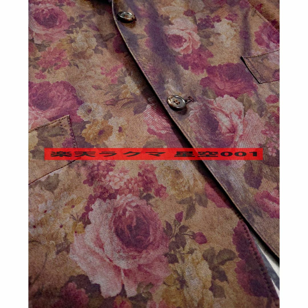 美品 TORNADOMART 黒色 薔薇 テーラードジャケット トルネードマート 美品 TORNADOMART 黒色 薔薇 テーラードジャケット トルネードマート