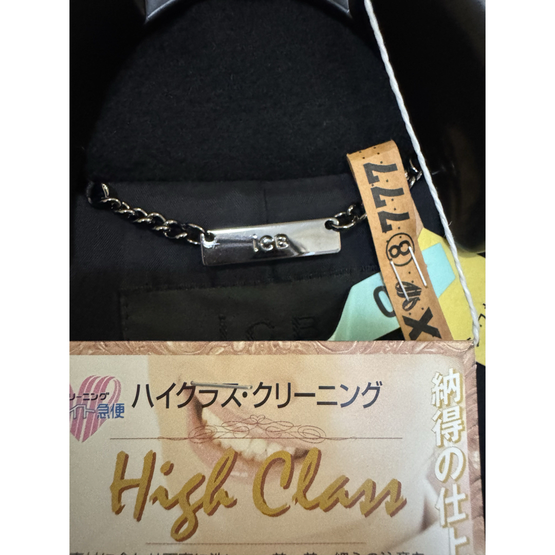 美品 iCB カシミヤ100% ロングコート BLACK コートカバー付き 美品 iCB カシミヤ100% ロングコート BLACK コートカバー付き