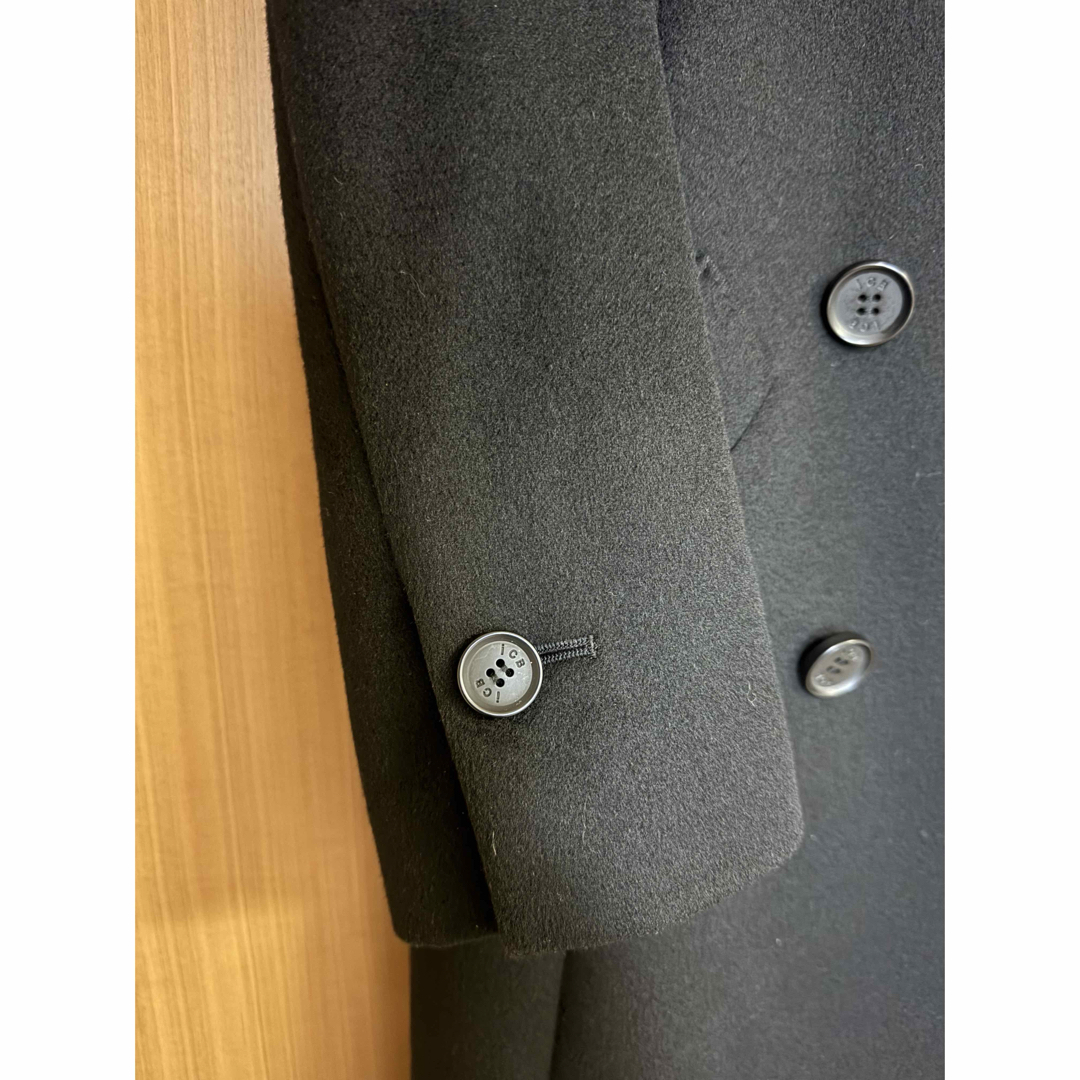 美品 iCB カシミヤ100% ロングコート BLACK コートカバー付き 美品 iCB カシミヤ100% ロングコート BLACK コートカバー付き