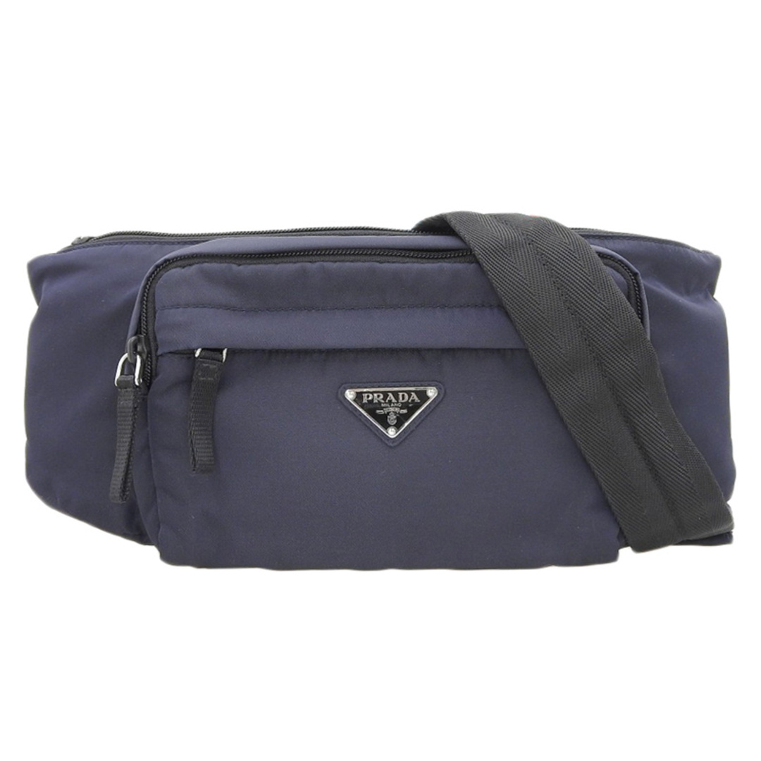 プラダ PRADA ボディバッグ ウエストバッグ ナイロン ネイビー プラダ PRADA ボディバッグ ウエストバッグ ナイロン ネイビー