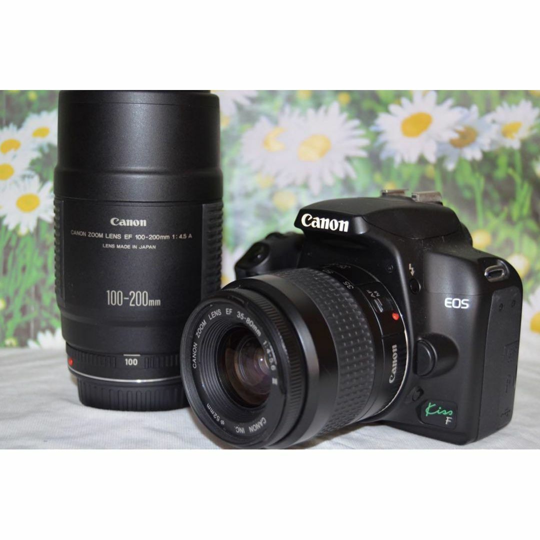 ❤美品❤望遠❤スマホ転送❤初心者おすすめ❤Canon キャノン kiss F ❤美品❤望遠❤スマホ転送❤初心者おすすめ❤Canon キャノン kiss F