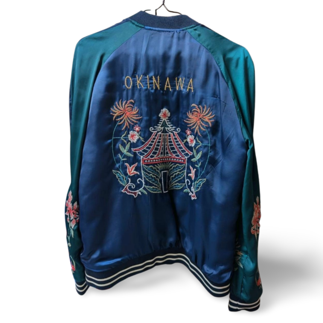 ZARA - 【ZARA 刺繍 スカジャン／OKINAWA】古着