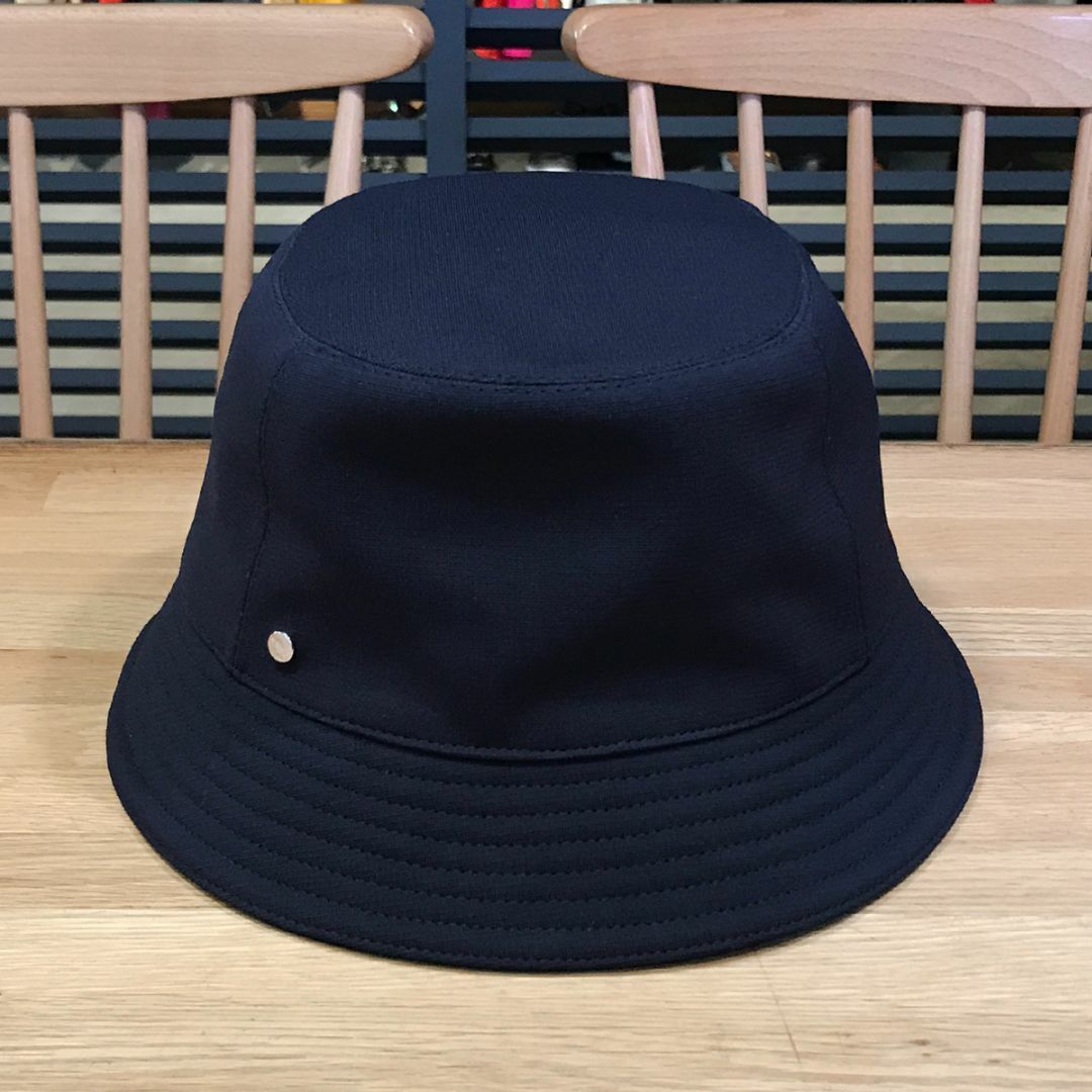 HERMES - 新品同様 エルメス 現行 ハット 《カルヴィ》 ミラノジャージ ブルーノワール