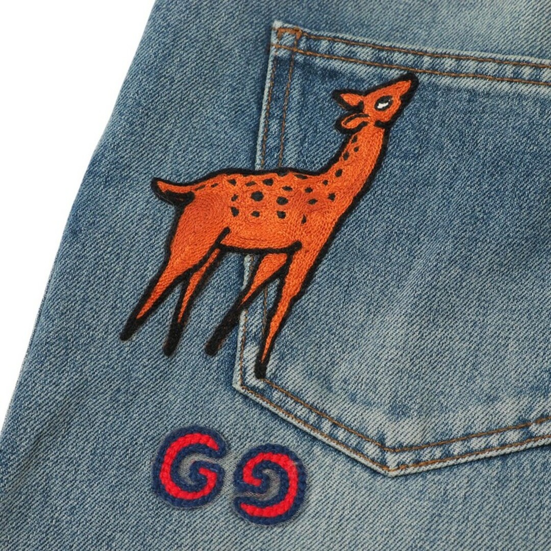 GUCCI - □美品□GUCCI グッチ デニムパンツ サイズ36 鹿刺繍 GUCCI - □美品□GUCCI グッチ デニムパンツ サイズ36 鹿刺繍