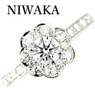 俄 - NIWAKA 俄 ダイヤモンド 0.31ct F-VVS2-3EX リング 花麗 俄 - NIWAKA 俄 ダイヤモンド 0.31ct F-VVS2-3EX リング 花麗