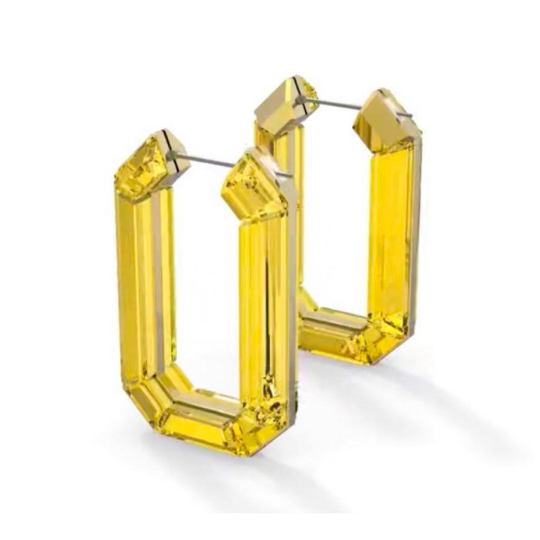 SWAROVSKI スワロフスキー フープピアス オクタゴンシェイプ SWAROVSKI スワロフスキー フープピアス オクタゴンシェイプ
