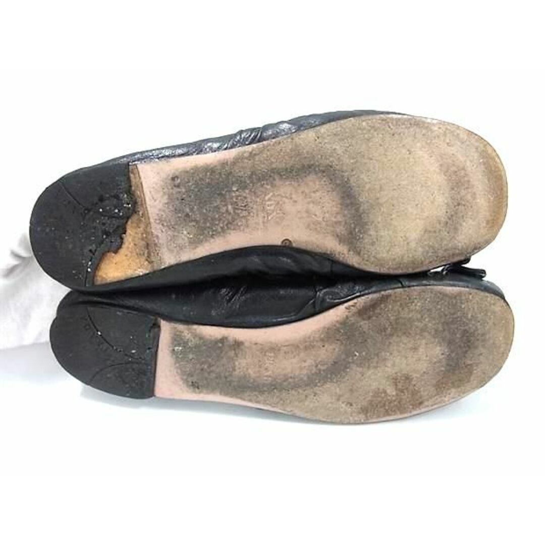 PRADA - PRADA プラダ レザー フラットシューズ 表記サイズ 35 1 PRADA - PRADA プラダ レザー フラットシューズ 表記サイズ 35 1