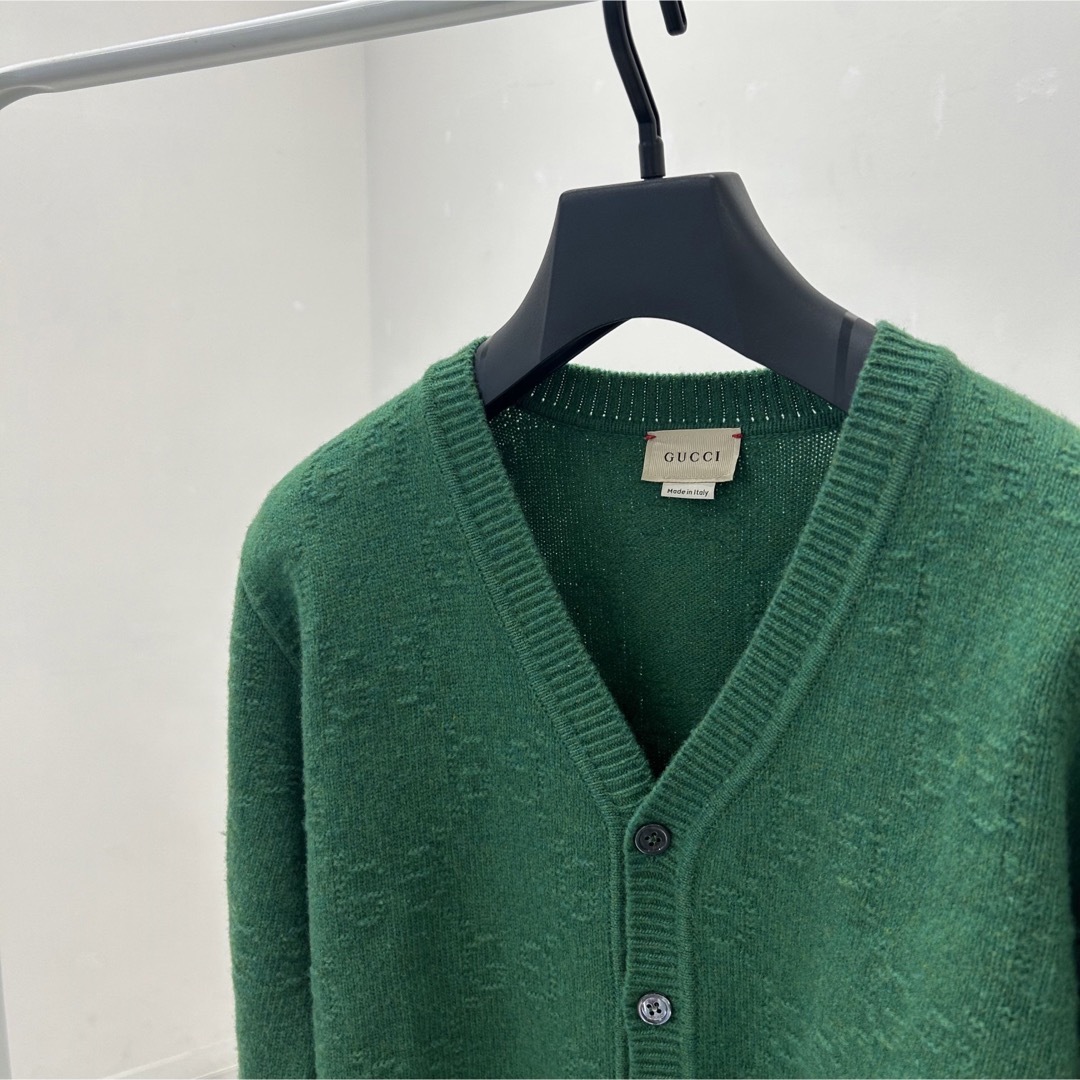 GUCCI - GUCCI/緑/カーディガン/GG柄の通販 by R4clothes GUCCI - GUCCI/緑/カーディガン/GG柄の通販 by R4clothes