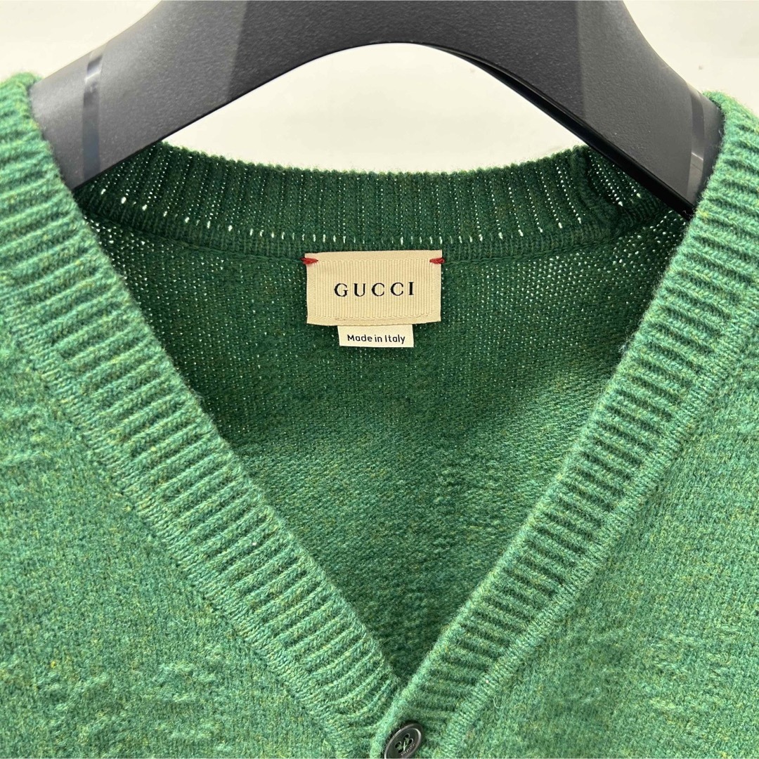 GUCCI - GUCCI/緑/カーディガン/GG柄の通販 by R4clothes GUCCI - GUCCI/緑/カーディガン/GG柄の通販 by R4clothes