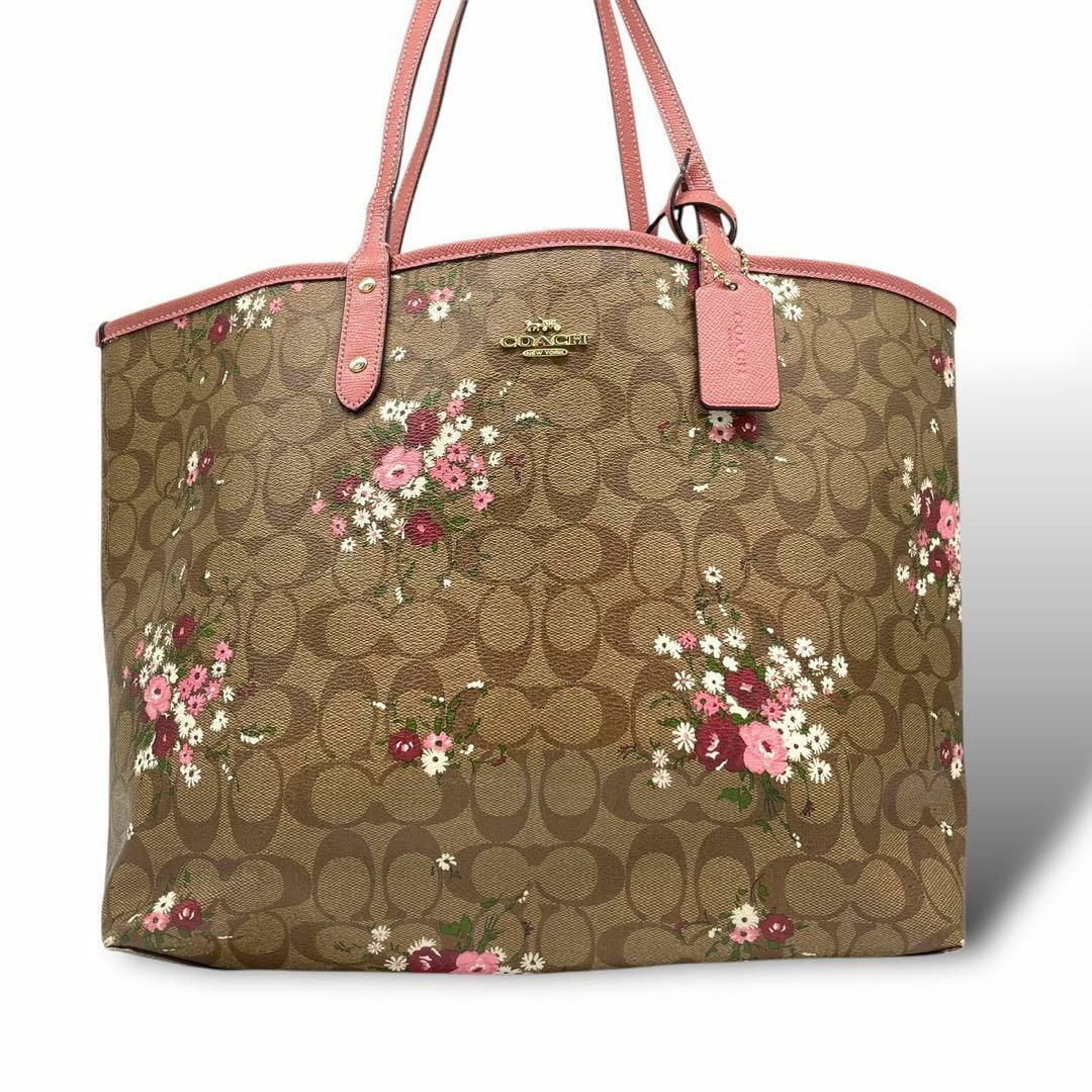 COACH - coach コーチ トートバッグ シグネチャー 花柄 PVC COACH - coach コーチ トートバッグ シグネチャー 花柄 PVC