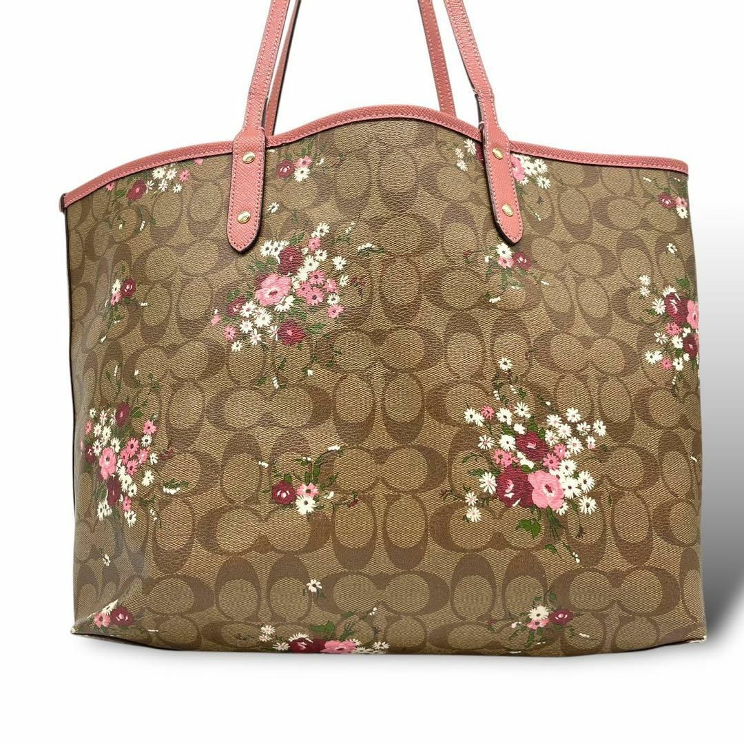 COACH - coach コーチ トートバッグ シグネチャー 花柄 PVC COACH - coach コーチ トートバッグ シグネチャー 花柄 PVC