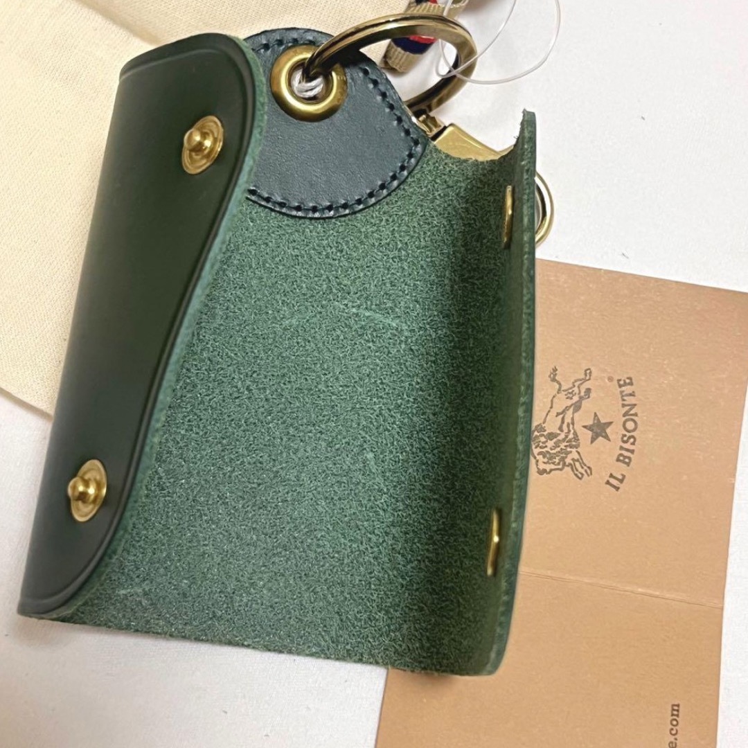 IL BISONTE イルビゾンテ キーケース 緑 グリーン スマートキー 新品 IL BISONTE イルビゾンテ キーケース 緑 グリーン スマートキー 新品