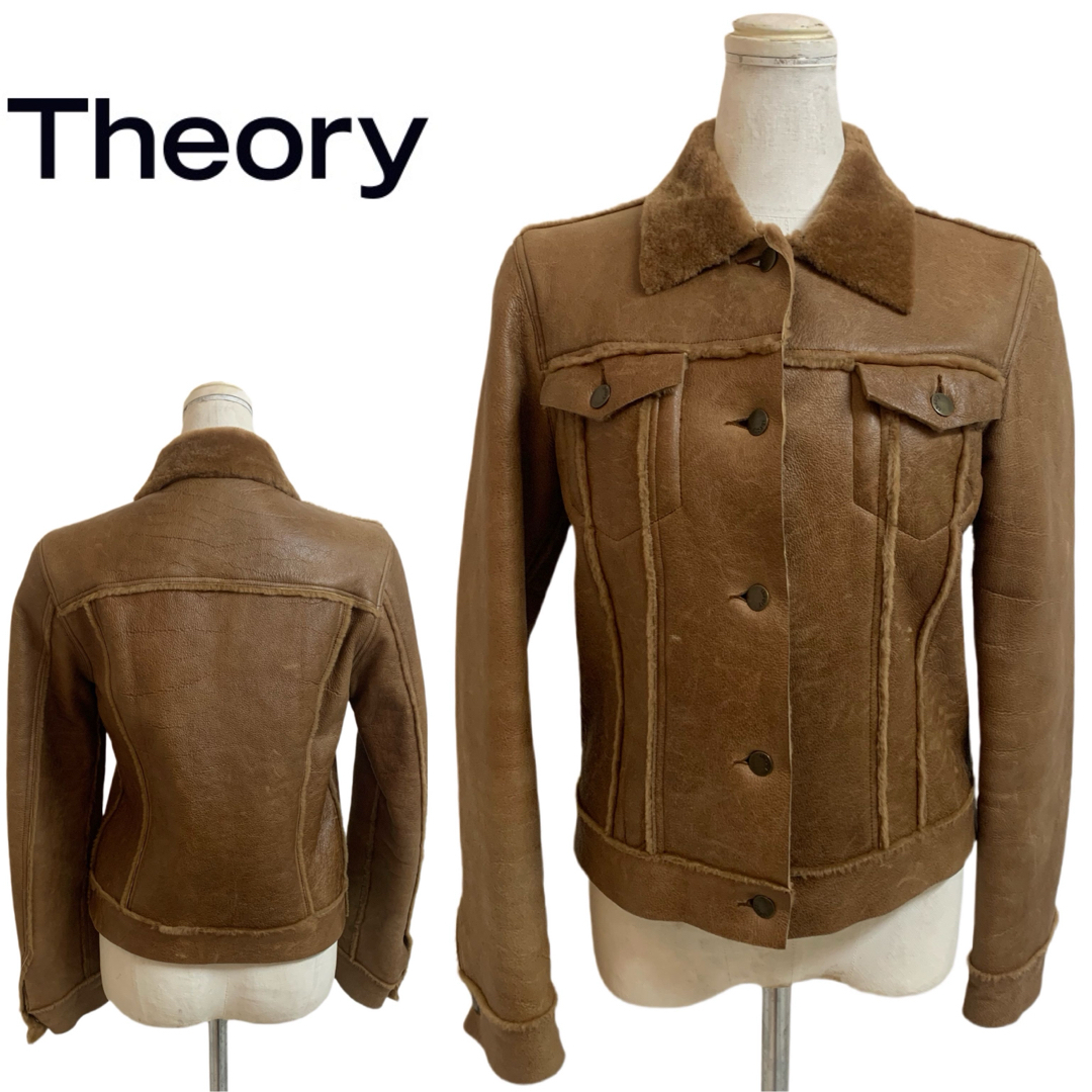 Theory セオリー ムートンジャケット トラッカージャケット Theory セオリー ムートンジャケット トラッカージャケット