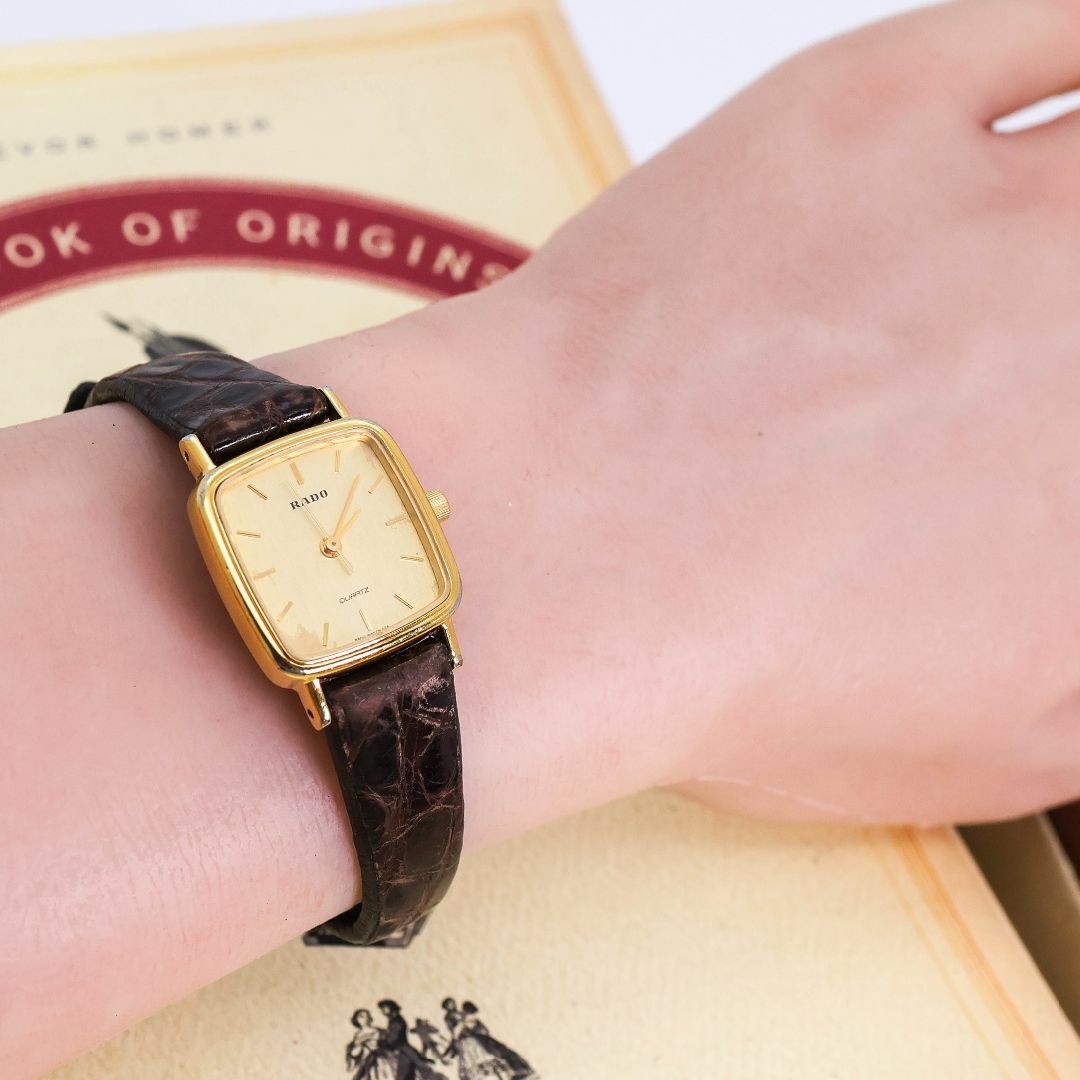 RADO - 稼働 RADO 腕時計 アンティーク スクエア レディース RADO - 稼働 RADO 腕時計 アンティーク スクエア レディース