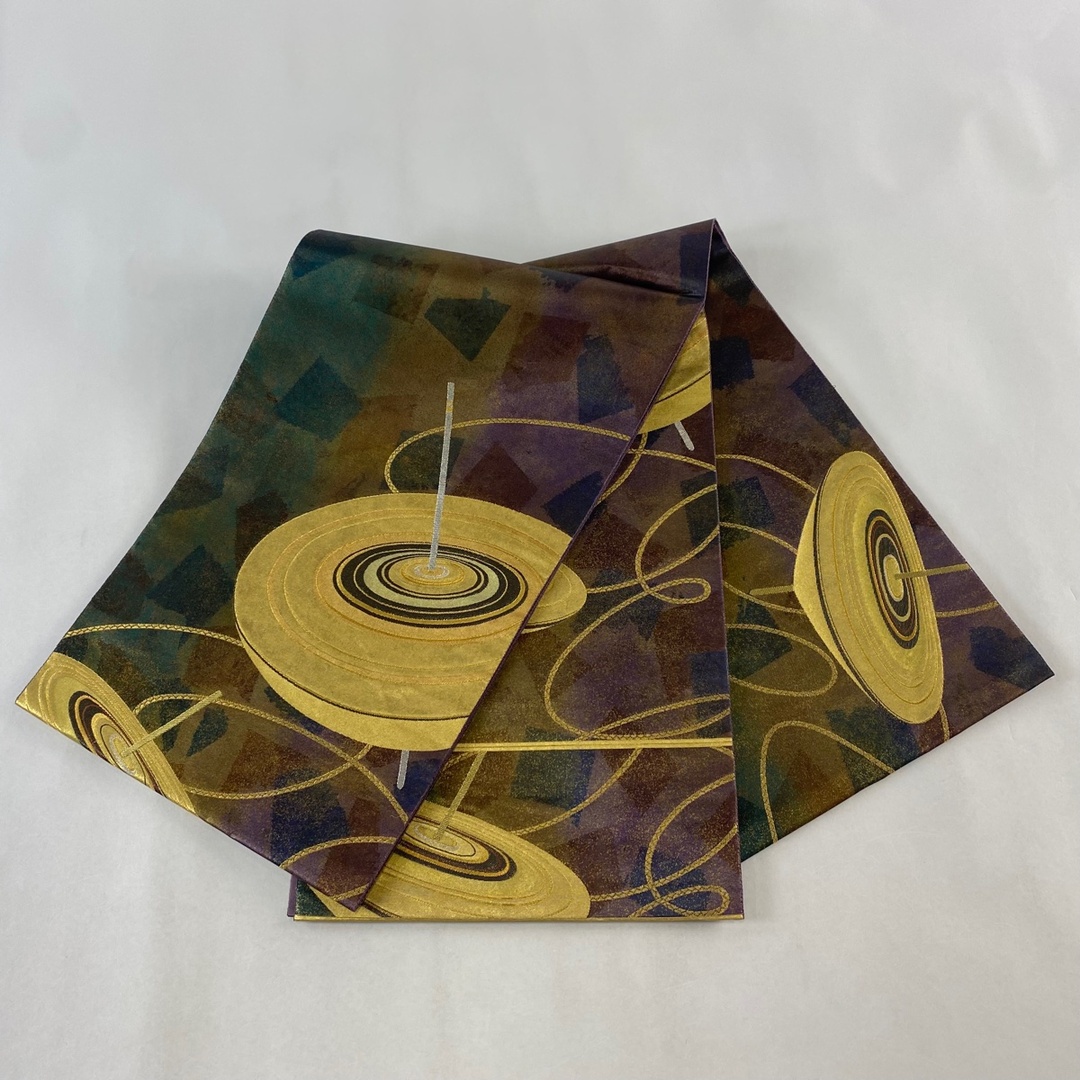 袋帯 美品 逸品 お太鼓柄 正絹 【中古】