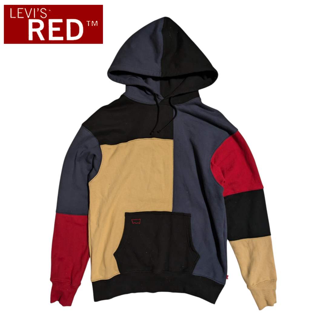 Levi's(リーバイス)のLEVI’S RED マルチカラー パッチワーク プルオーバーパーカー メンズのトップス(パーカー)の商品写真