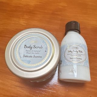 サボン(SABON)の★新品未使用★SABON★ボディスクラブ&シルキーボディミルク♡♡(ボディスクラブ)