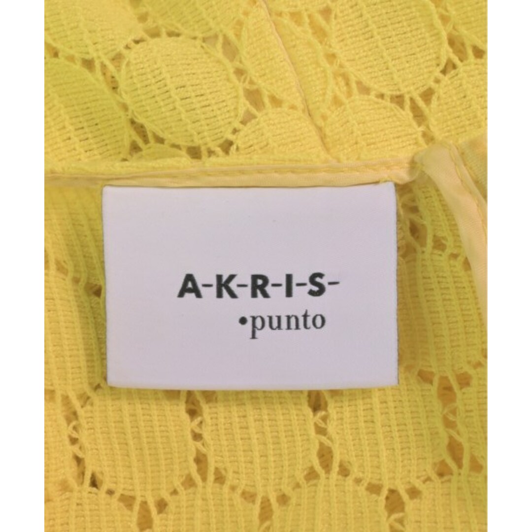 AKRIS punto アクリス プント ワンピース -(M位) 黄 【古着 AKRIS punto アクリス プント ワンピース -(M位) 黄 【古着