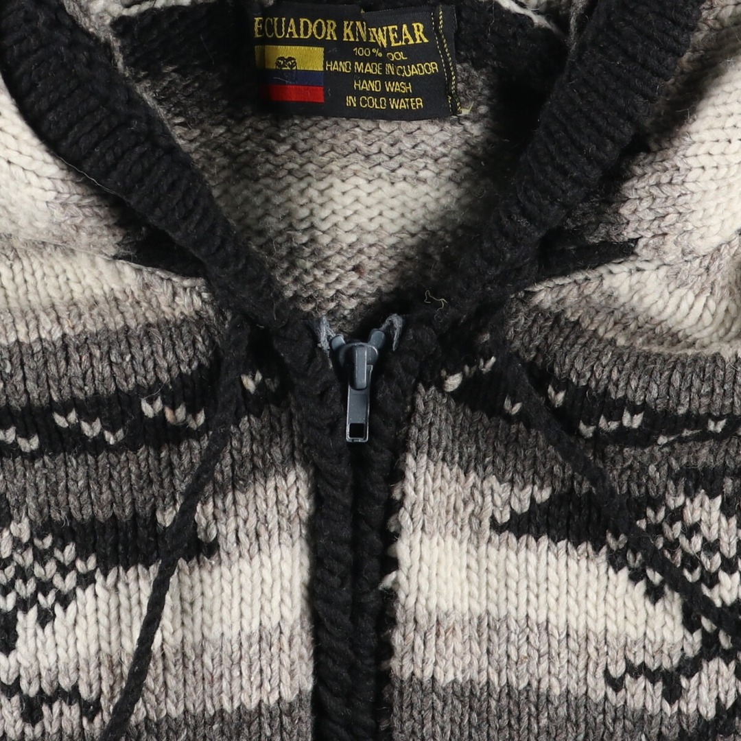 古着 ECUADOR KNITWEAR 総柄 サンダーバード柄 馬柄 ボーダー柄 古着 ECUADOR KNITWEAR 総柄 サンダーバード柄 馬柄 ボーダー柄