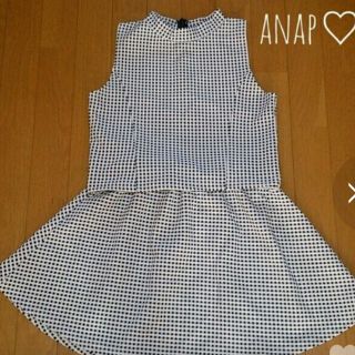 アナップ(ANAP)のANAP♡セットアップ♡チェック♡(ミニワンピース)