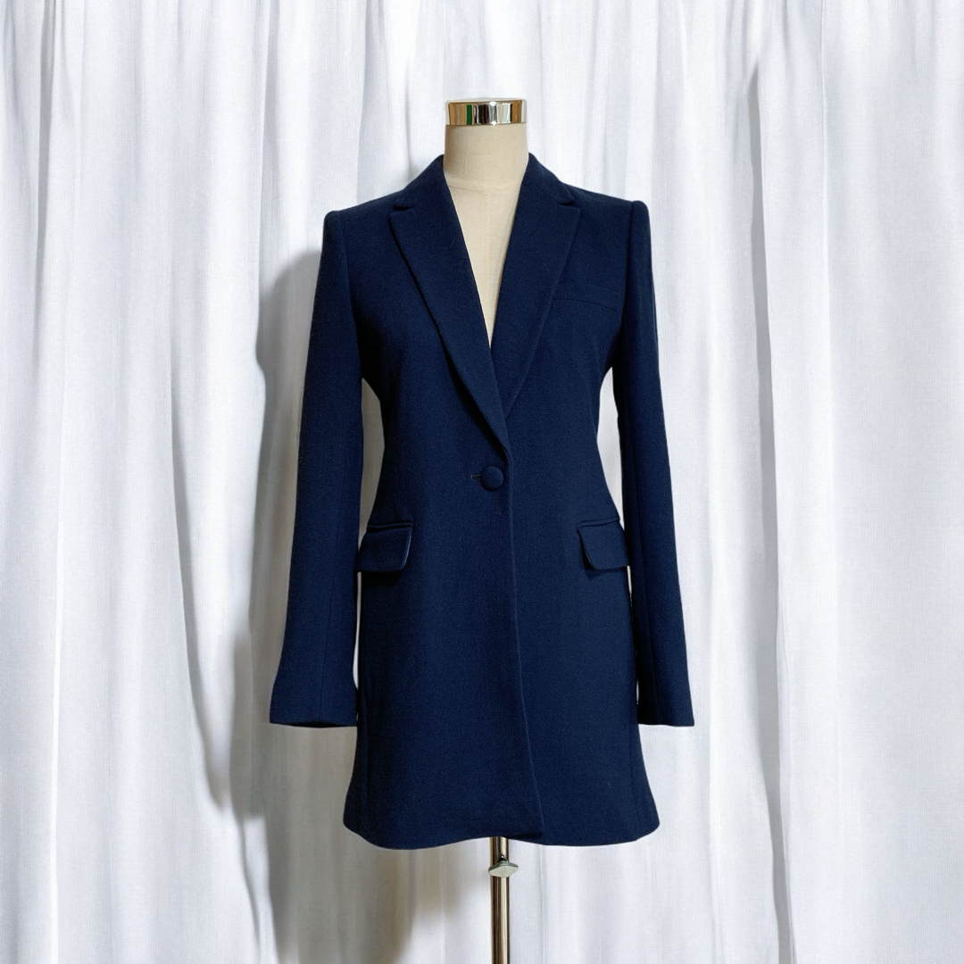 23区 Lab. ウールダブルジョーゼット ジャケット コート 38 23区 Lab. ウールダブルジョーゼット ジャケット コート 38